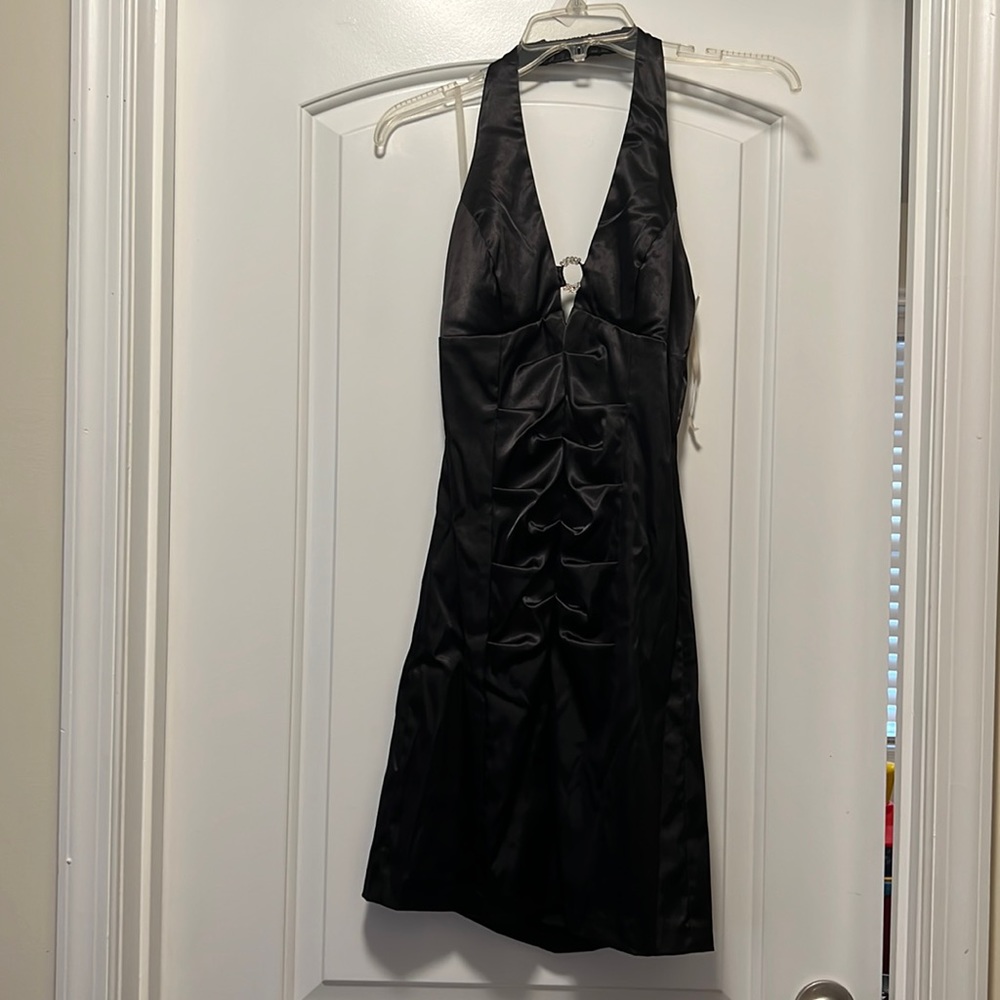 Black semi formal/formal halter style dress